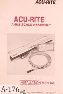 Acu-Rite-Acu-Rite A-R/5 Scale Assembly and Installation Manual Year (1987)-A-R/5-01